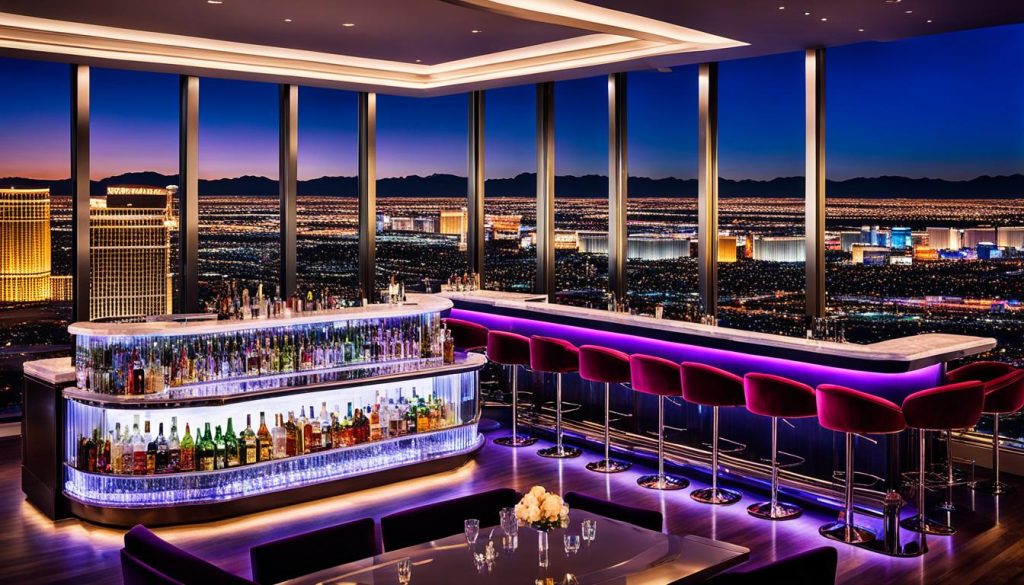 trendy bar at Aria Hotel Las Vegas